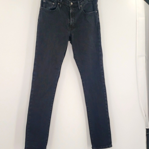 Frye Slim Walker Black Denim Jeans Gustin - Picture 2 of 10